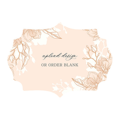 Custom Wedding Prints on Diecut Shaped Cardstock | Shape P15