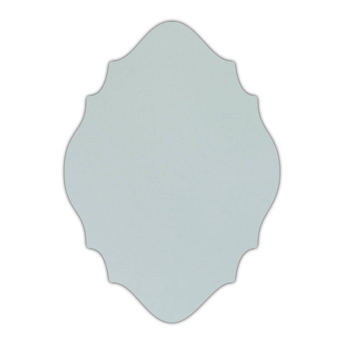 CMYK Print on Shimmer Aquamarine Cardstock | Shape P15 | 3.5" x 5"