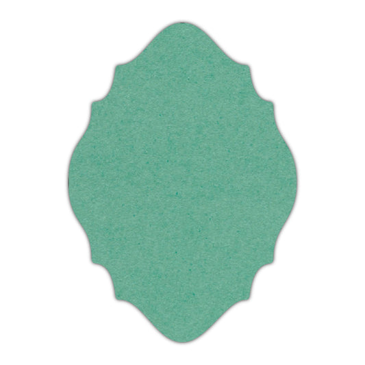 CMYK Print on Caribbean Blue Cardstock | Shape P15 | 11" x 14"