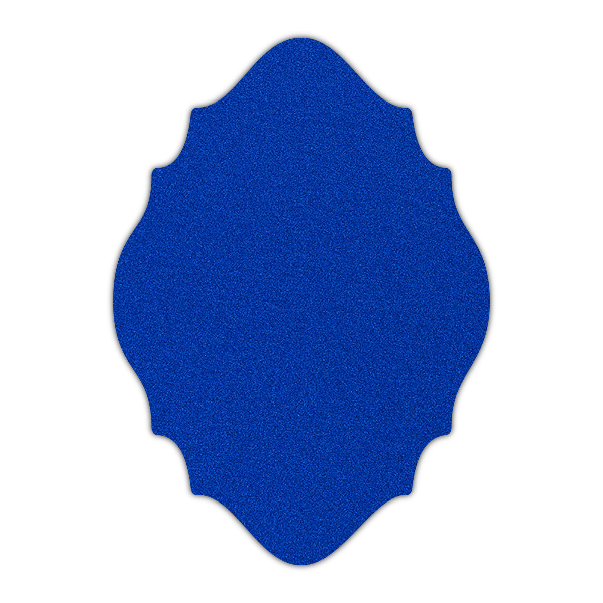 CMYK Print on Shimmer Electric Blue Cardstock | Shape P15 | 3.5" x 5"