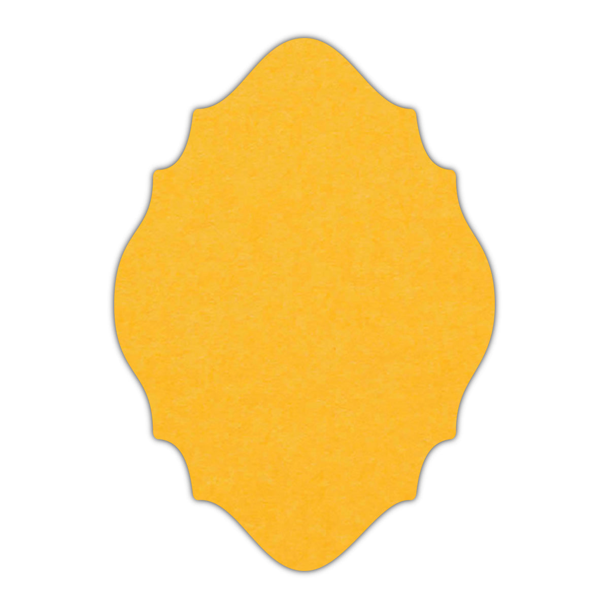 CMYK Print on Indian Yellow Cardstock | Shape P15 | 5" x 7"