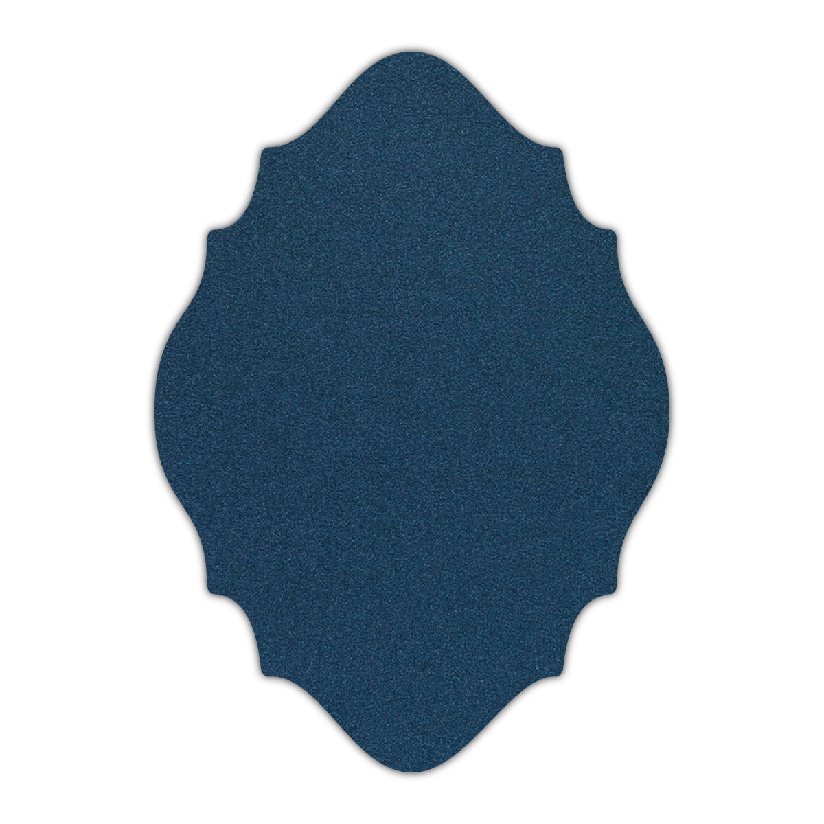 CMYK Print on Shimmer Lapis Cardstock | Shape P15 | 2" x 3"