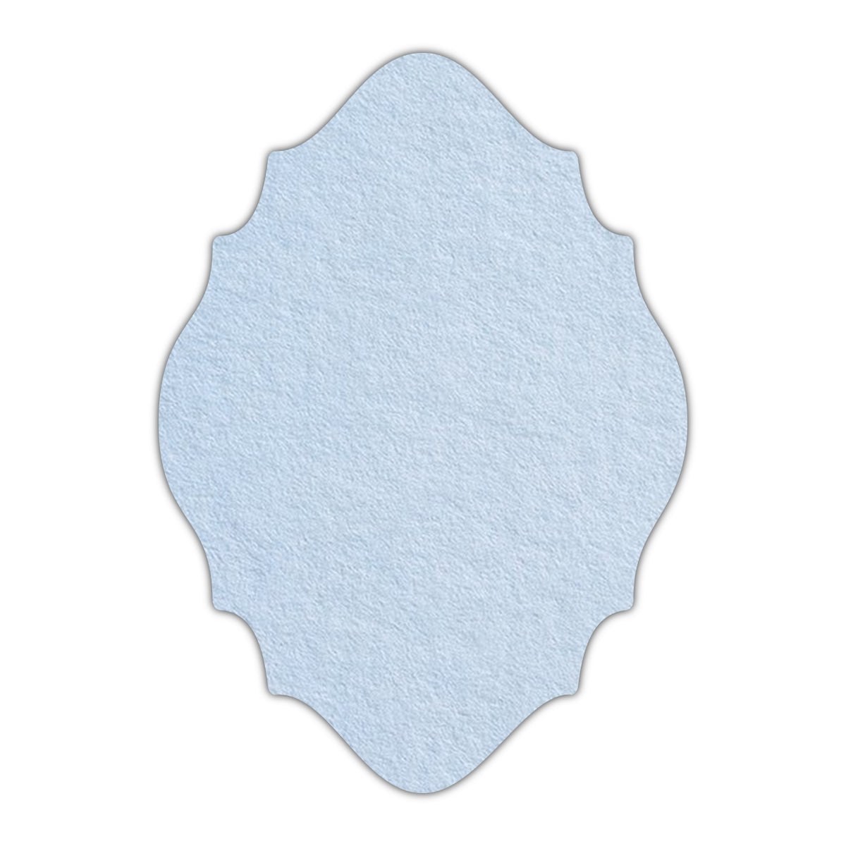 CMYK Print on Light Sky Blue Cardstock | Shape P15 | 3" x 5"