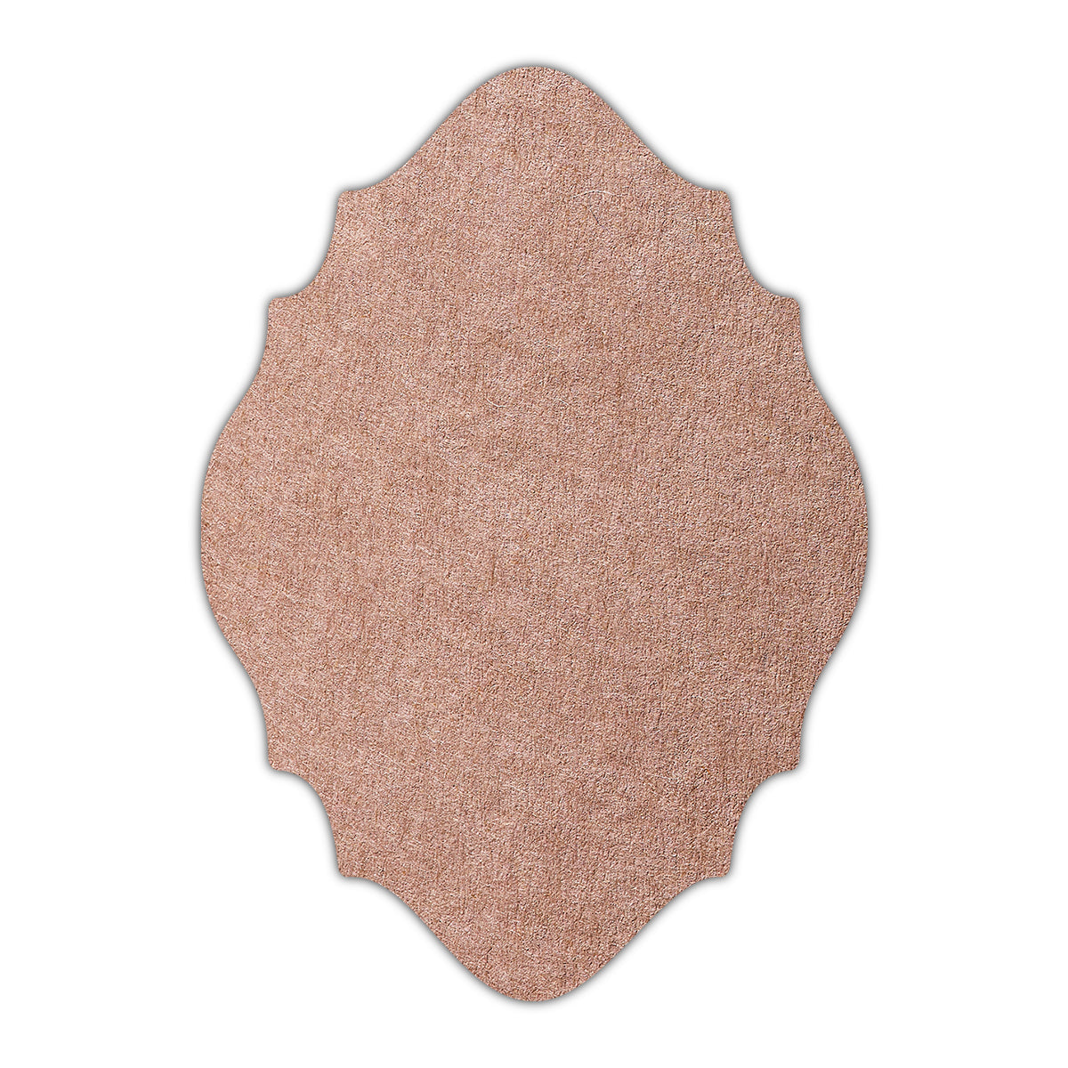 CMYK Print on Nubuck Brown Cardstock | Shape P15 | 2" x 3"