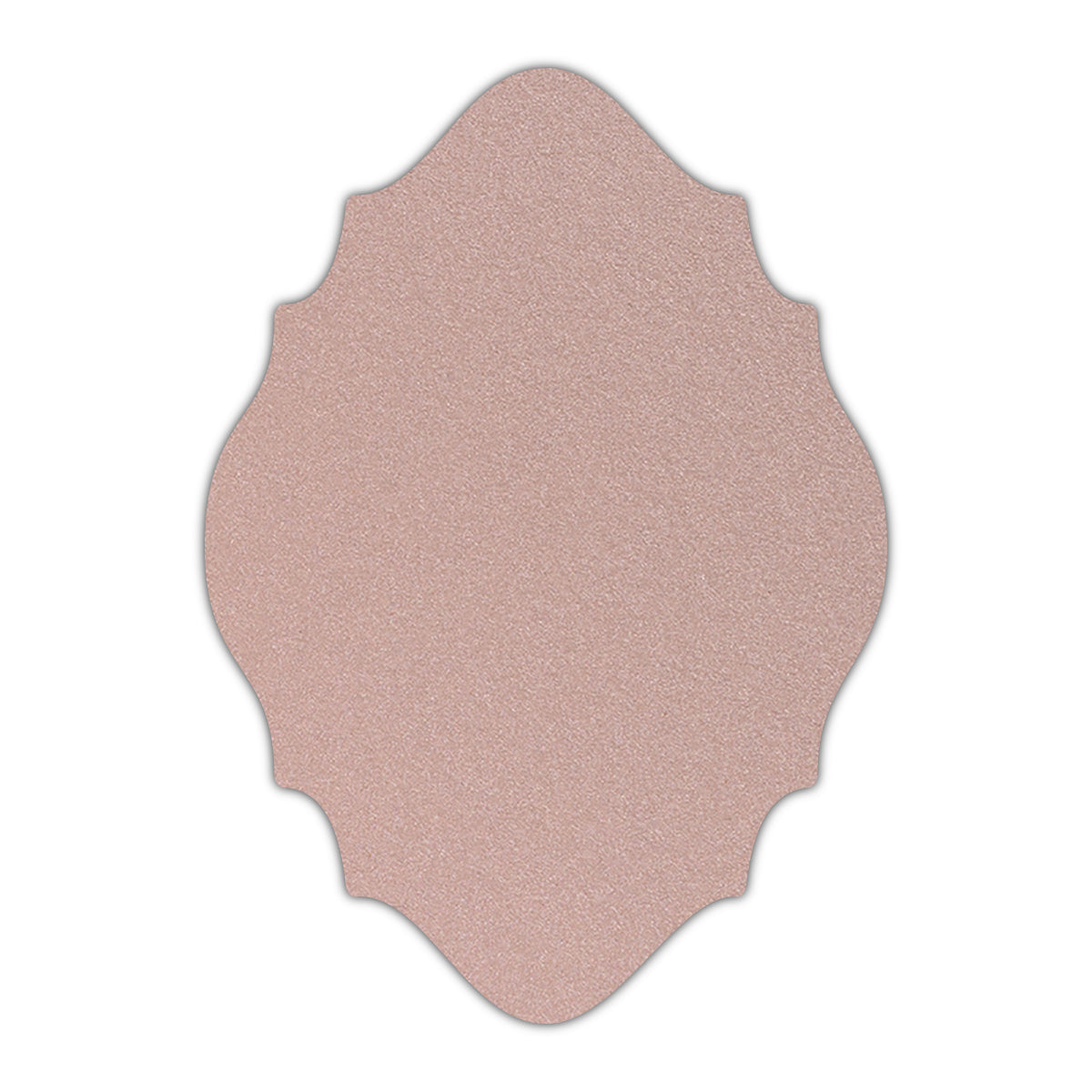 CMYK Print on Shimmer Nude Cardstock | Shape P15 | 3" x 4"