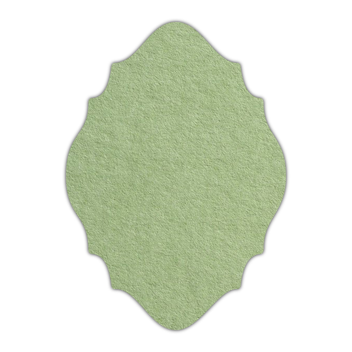 CMYK Print on Olive Green Cardstock | Shape P15 | 11" x 14"