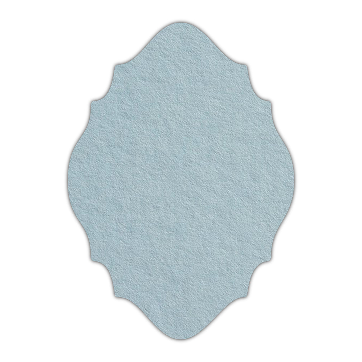 CMYK Print on Placid Blue Cardstock | Shape P15 | 5" x 8"