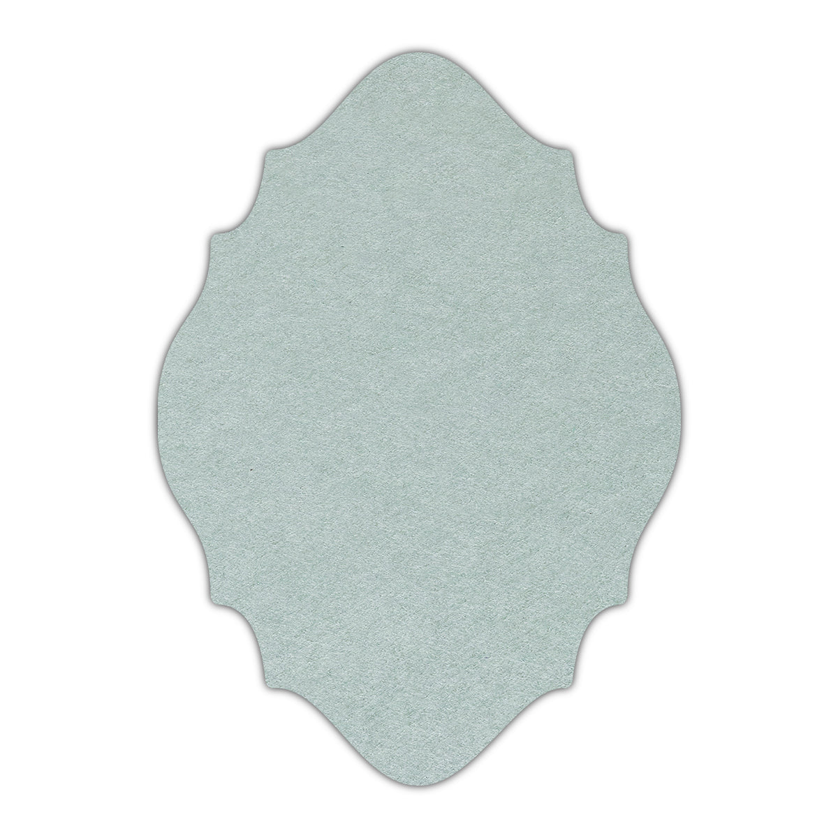 CMYK Print on Powder Green Cardstock | Shape P15 | 3" x 4"