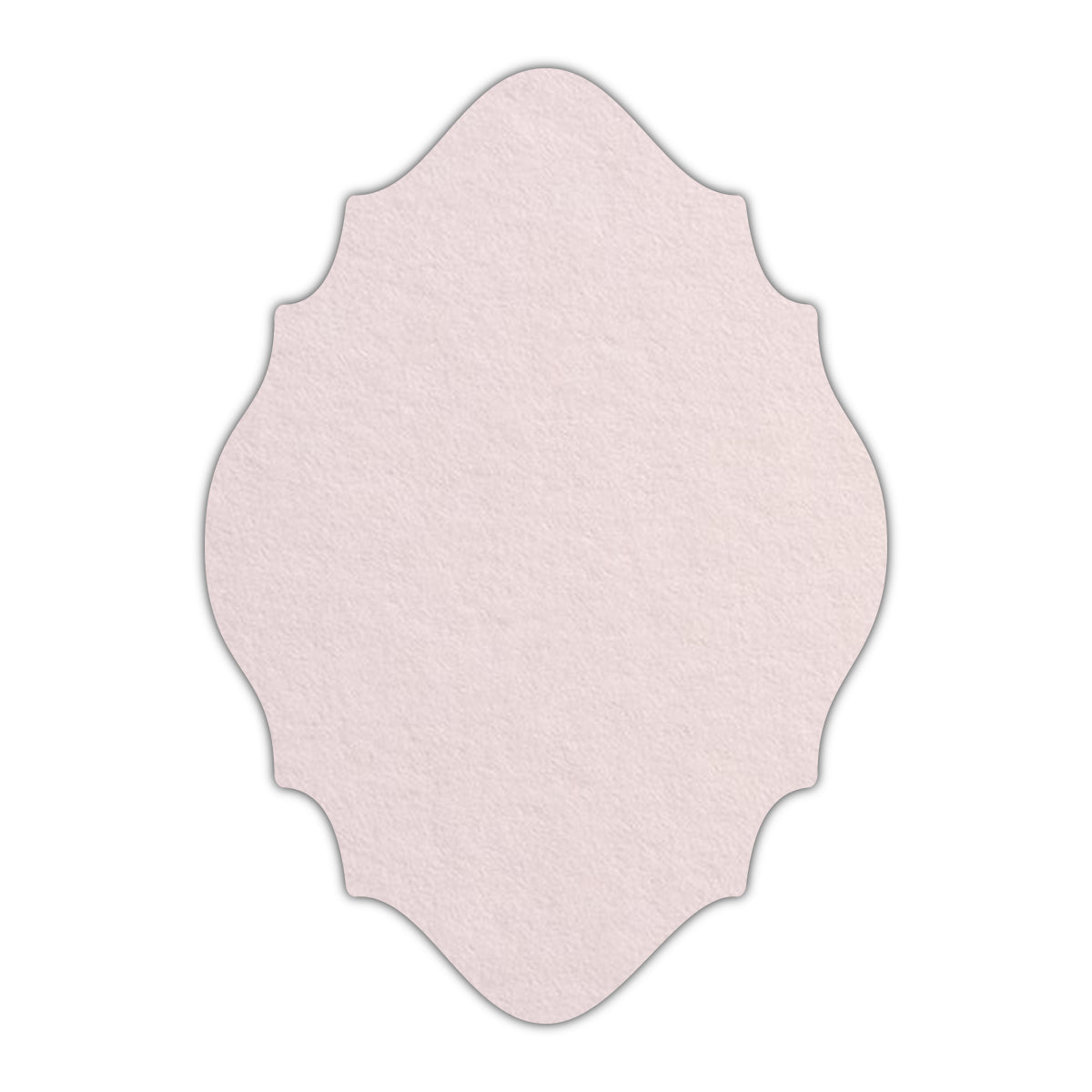 CMYK Print on Powder Pink Cardstock | Shape P15 | 3" x 4"
