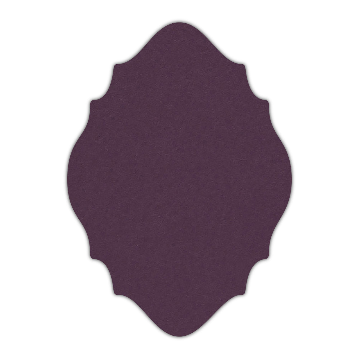 CMYK Print on Prune Cardstock | Shape P15 | 2" x 3.5"