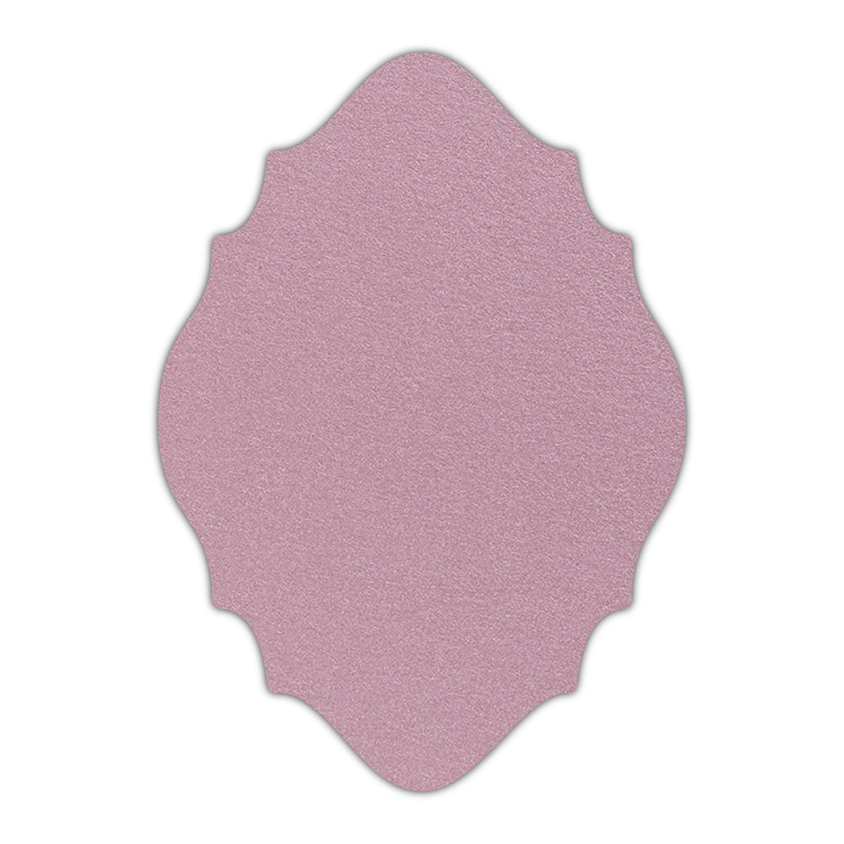 CMYK Print on Shimmer Rose Gold Cardstock | Shape P15 | 2" x 3"