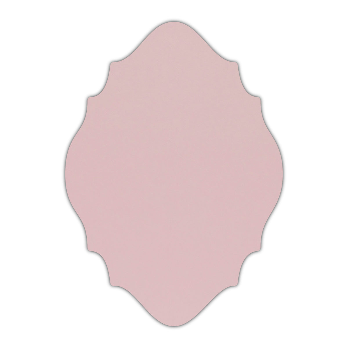 CMYK Print on Shimmer Rose Quartz Cardstock | Shape P15 | 5" x 8"