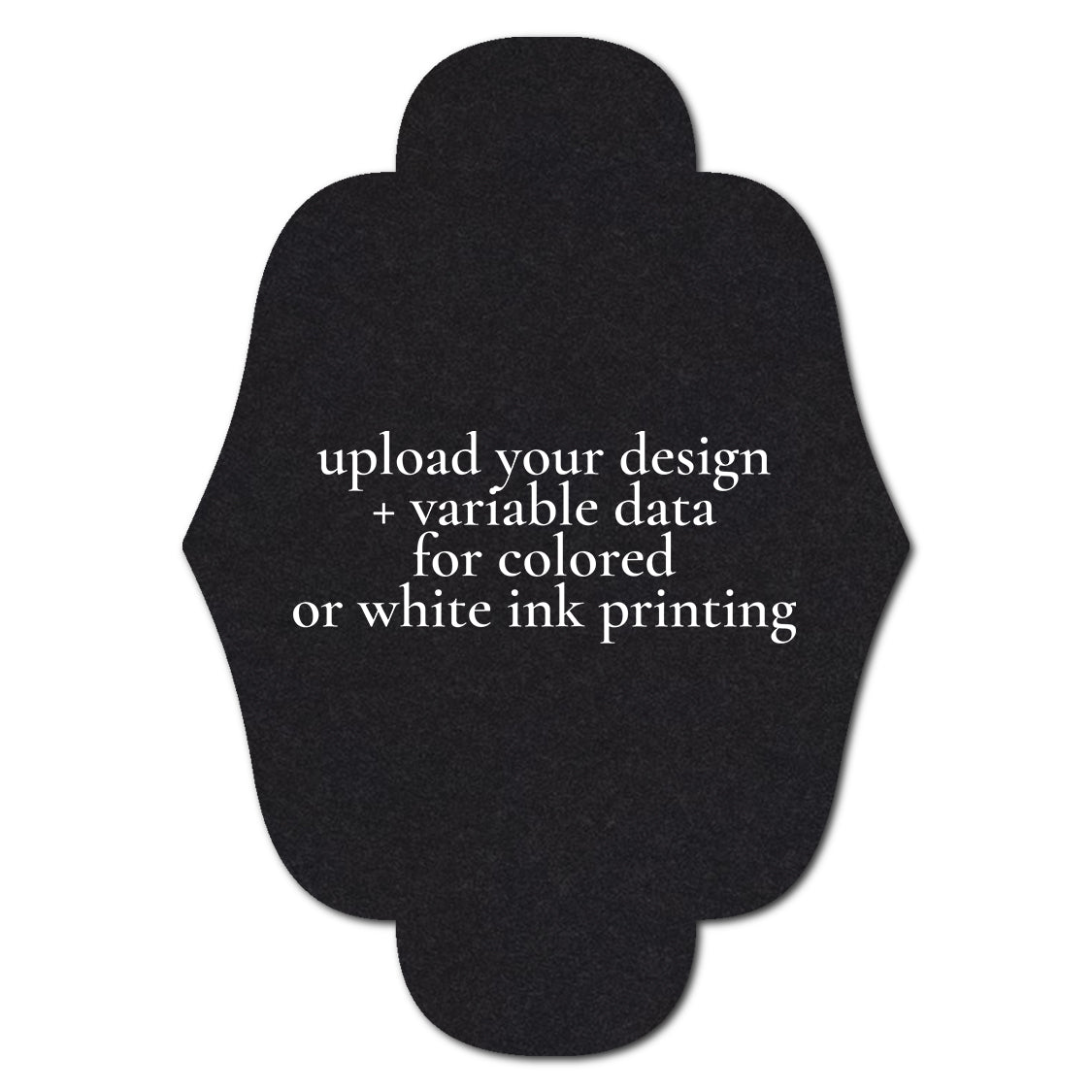 Individually Personalized Wedding Prints on Diecut Cardstock - Shape P163