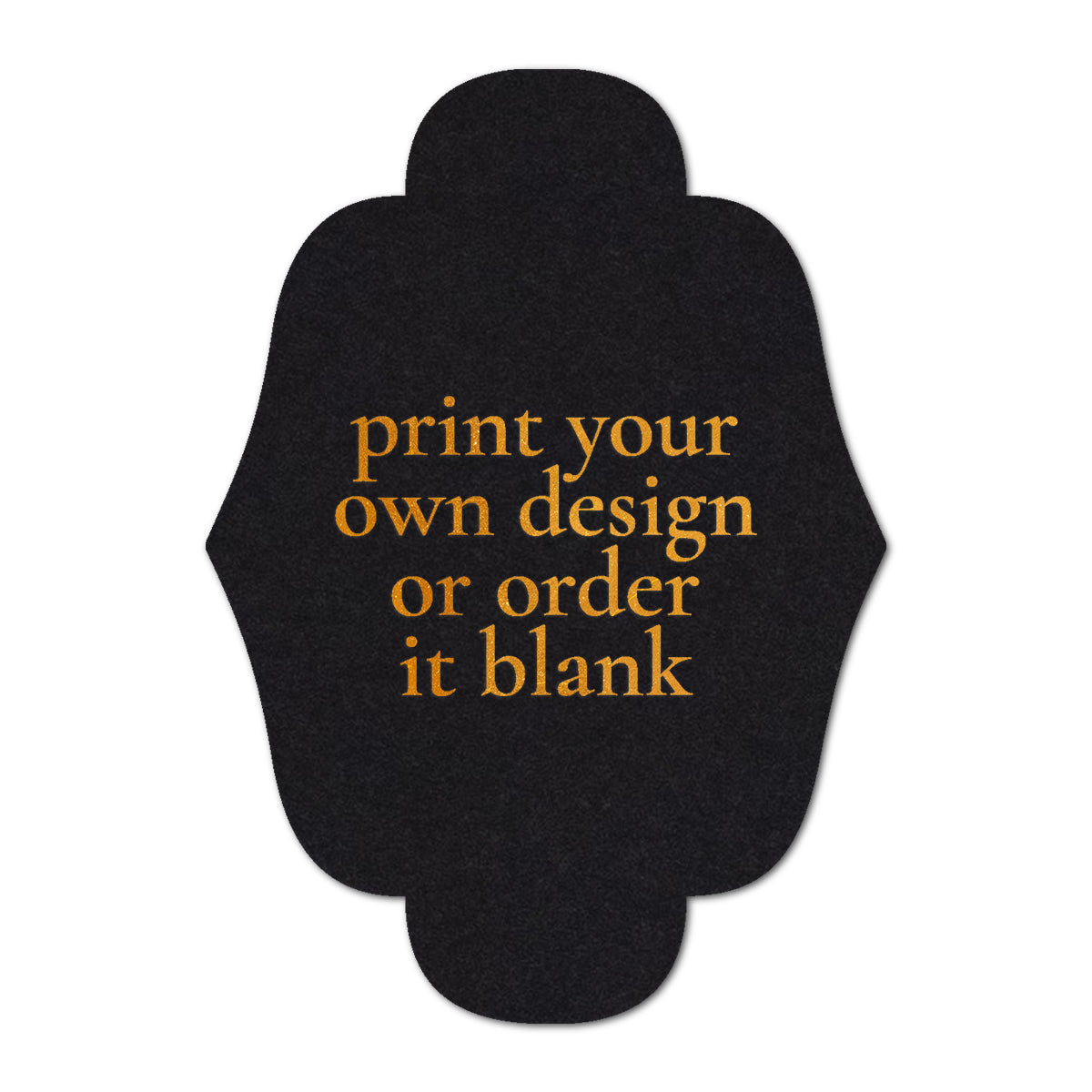 Custom Wedding Prints on Diecut Shaped Cardstock | Shape P163