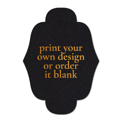 Custom Wedding Prints on Diecut Shaped Cardstock | Shape P163