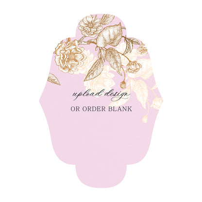 Custom Wedding Prints on Diecut Shaped Cardstock | Shape P163