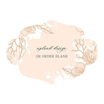 Custom Wedding Prints on Diecut Shaped Cardstock | Shape P163