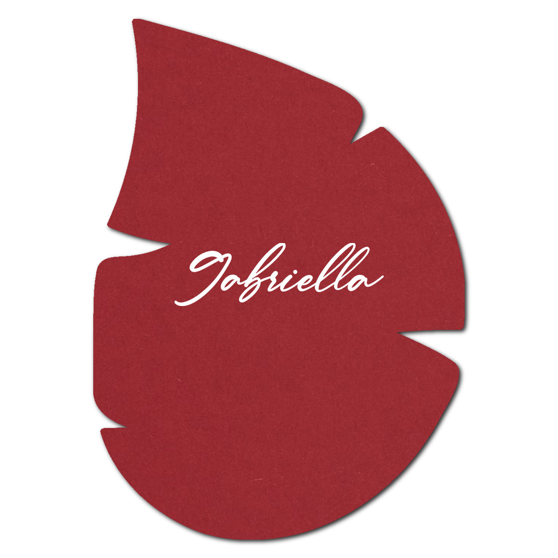 Individually Personalized Wedding Prints on Diecut Cardstock - Shape P167