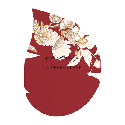 Custom Wedding Prints on Diecut Shaped Cardstock | Shape P167