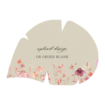 Custom Wedding Prints on Diecut Shaped Cardstock | Shape P167