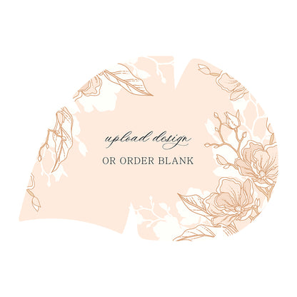Custom Wedding Prints on Diecut Shaped Cardstock | Shape P167