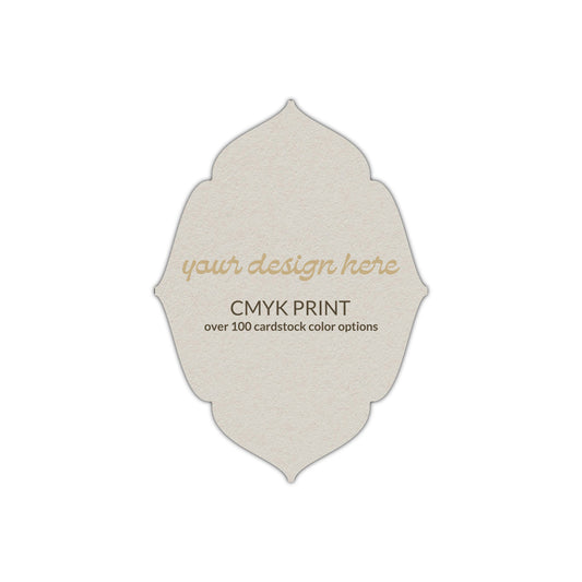 Shape P16 Diecut Card | CMYK Print | 2.5" x 3.5"