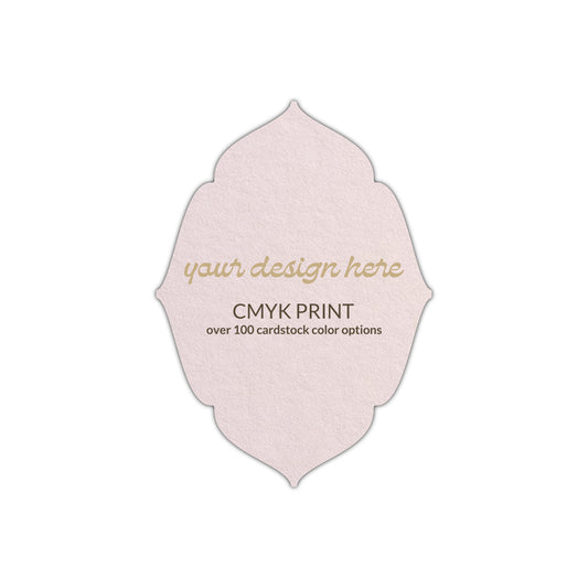 Shape P16 Diecut Card | CMYK Print | 2" x 3.5"
