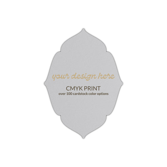 Shape P16 Diecut Card | CMYK Print | 2" x 3"
