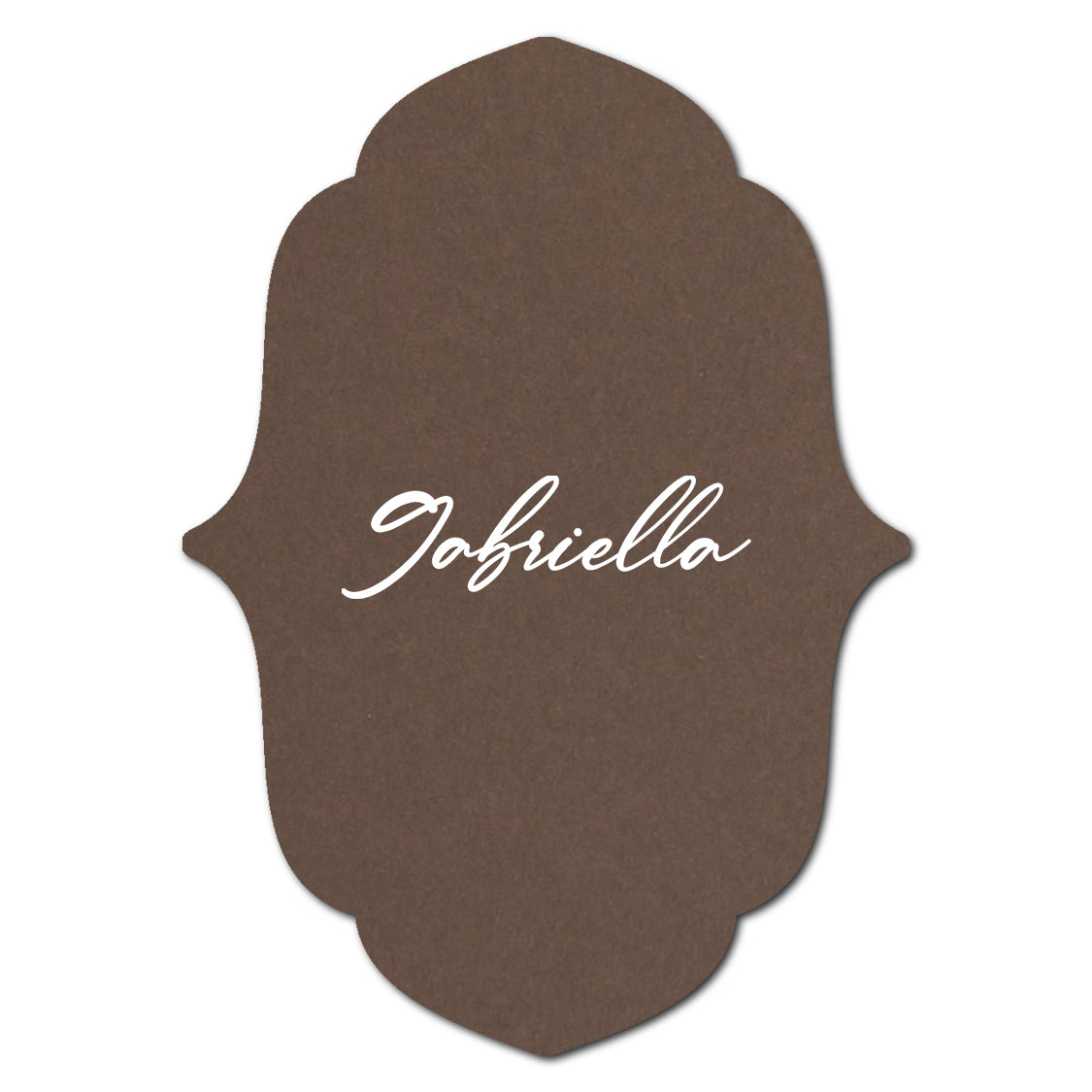 Individually Personalized Wedding Prints on Diecut Cardstock - Shape P16