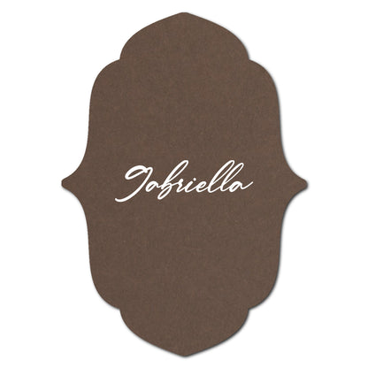 Individually Personalized Wedding Prints on Diecut Cardstock - Shape P16