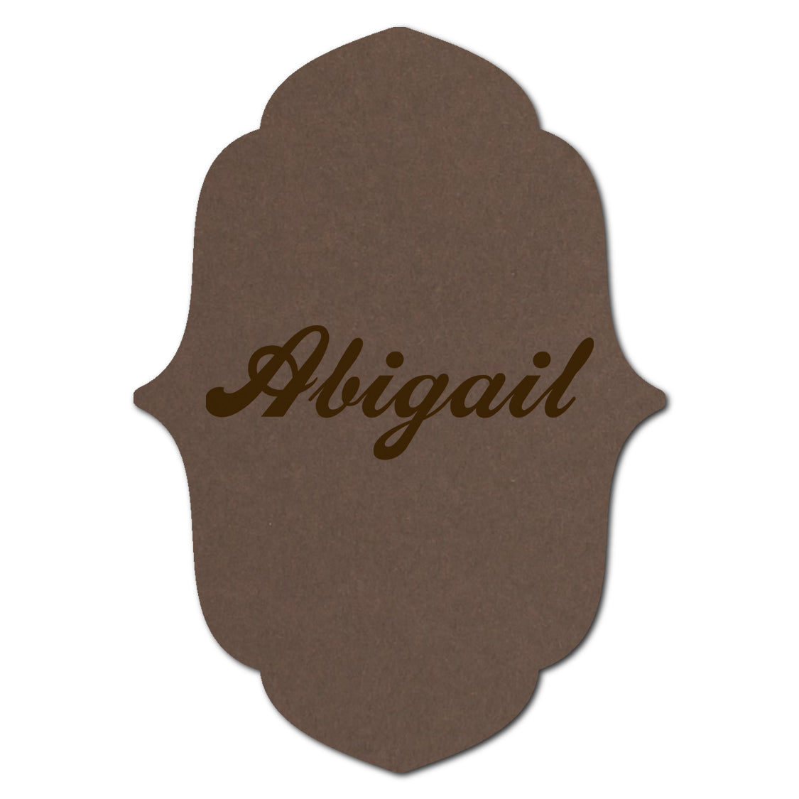 Individually Personalized Wedding Prints on Diecut Cardstock - Shape P16