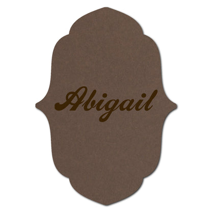 Individually Personalized Wedding Prints on Diecut Cardstock - Shape P16