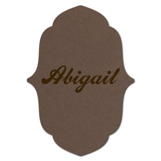 Individually Personalized Wedding Prints on Diecut Cardstock - Shape P16