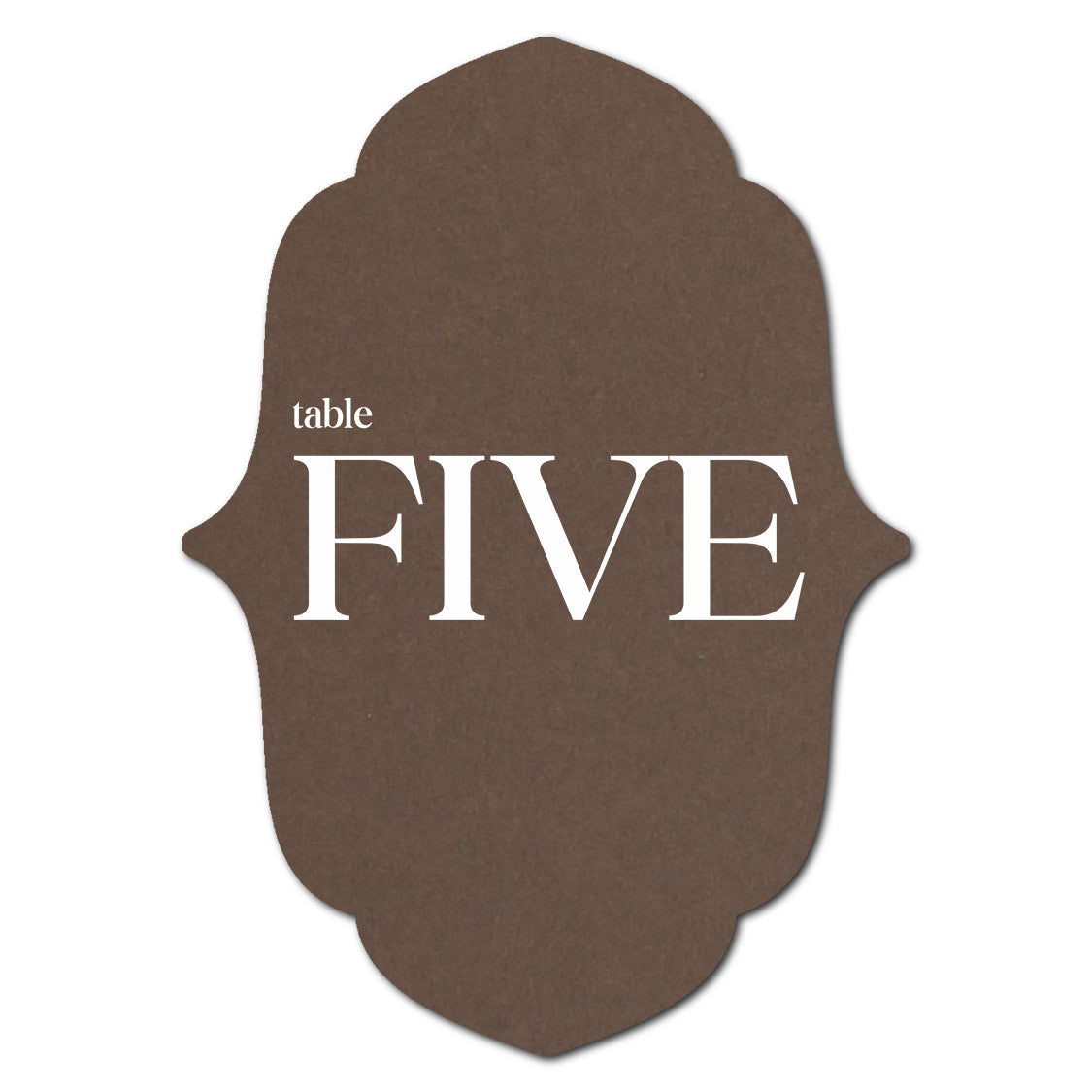 Individually Personalized Wedding Prints on Diecut Cardstock - Shape P16