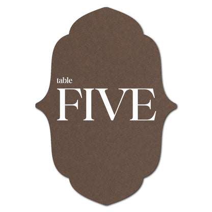 Individually Personalized Wedding Prints on Diecut Cardstock - Shape P16