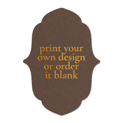 Custom Wedding Prints on Diecut Shaped Cardstock | Shape P16