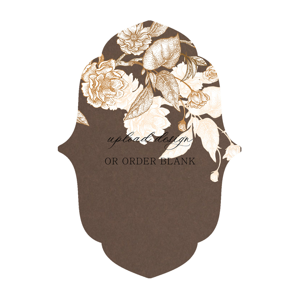 Custom Wedding Prints on Diecut Shaped Cardstock | Shape P16