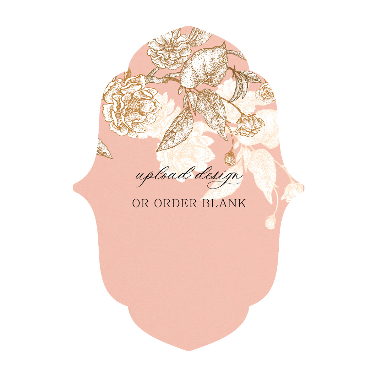 Custom Wedding Prints on Diecut Shaped Cardstock | Shape P16
