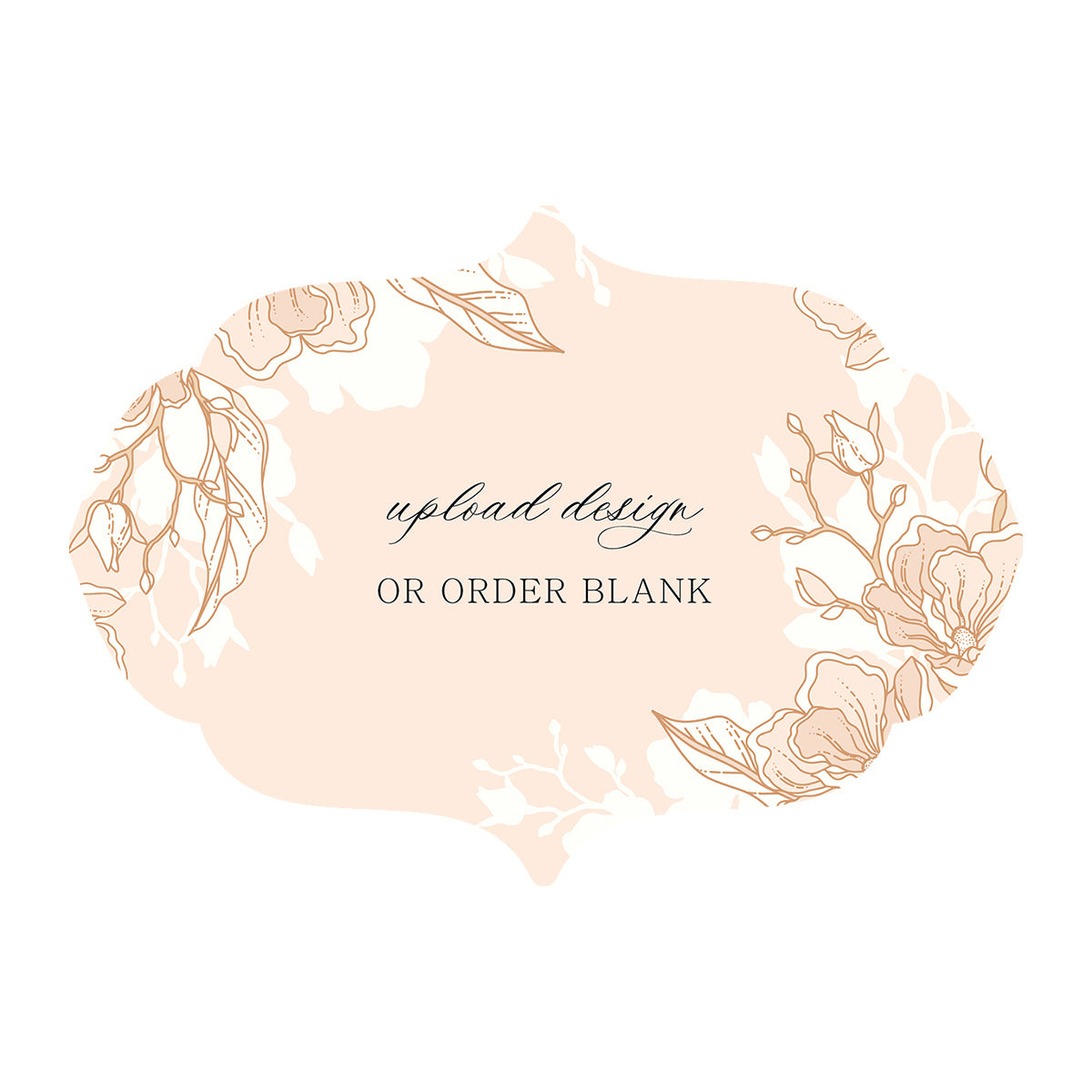 Custom Wedding Prints on Diecut Shaped Cardstock | Shape P16