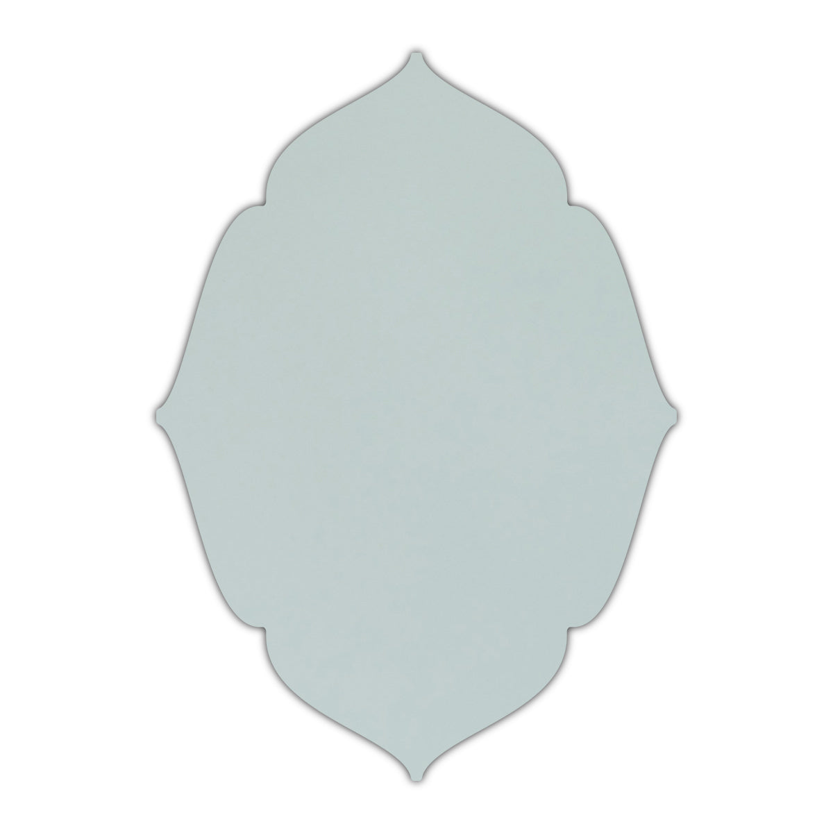 CMYK Print on Shimmer Aquamarine Cardstock | Shape P16 | 3" x 4"