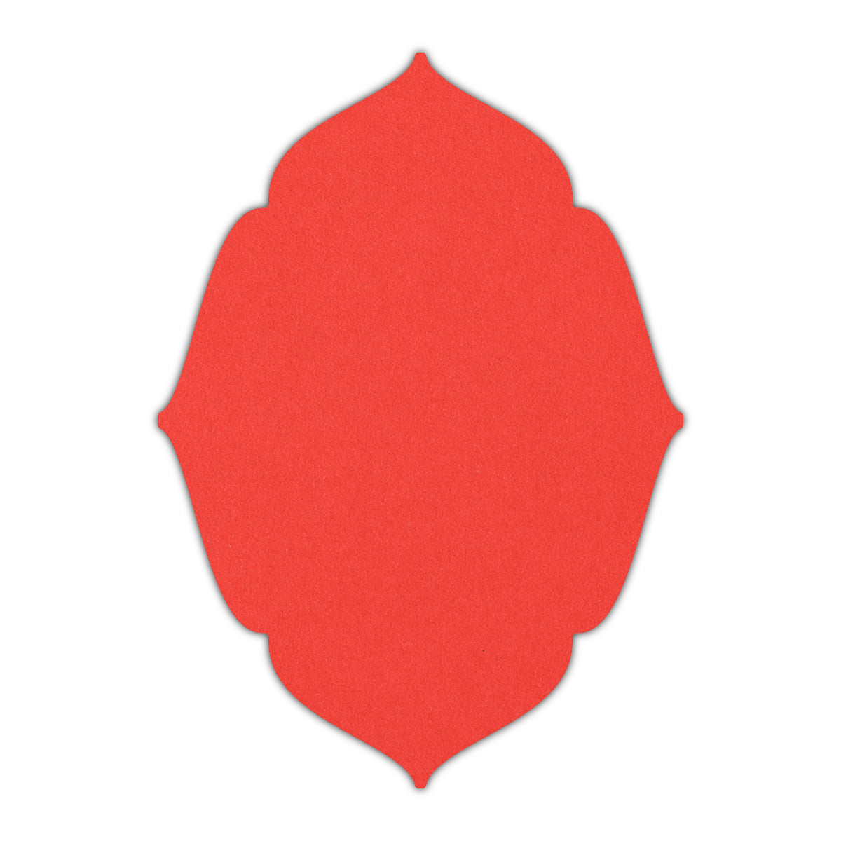 CMYK Print on Bright Red Cardstock | Shape P16 | 11" x 14"