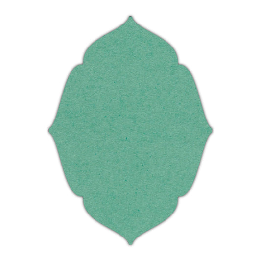 CMYK Print on Caribbean Blue Cardstock | Shape P16 | 12" x 18"
