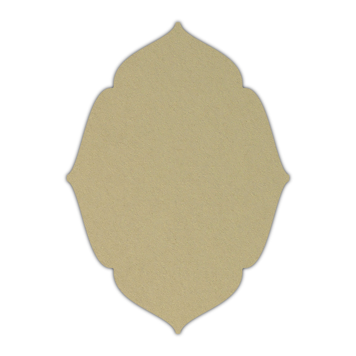 CMYK Print on Shimmer Champagne Cardstock | Shape P16 | 8.5" x 11"