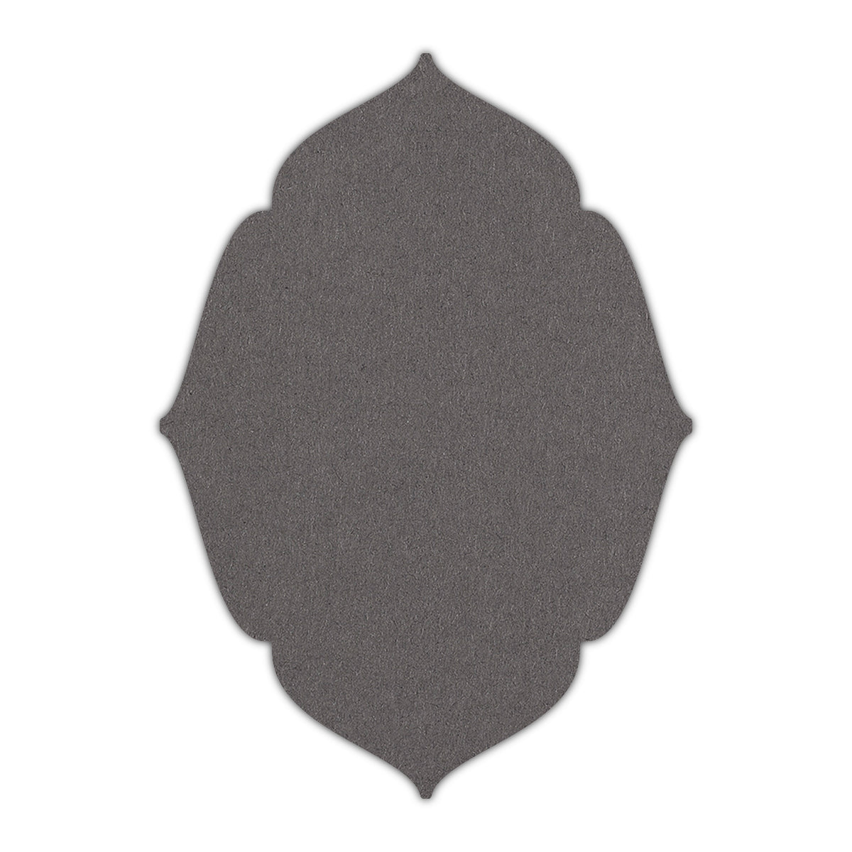 CMYK Print on Dark Grey Cardstock | Shape P16 | 2" x 3.5"