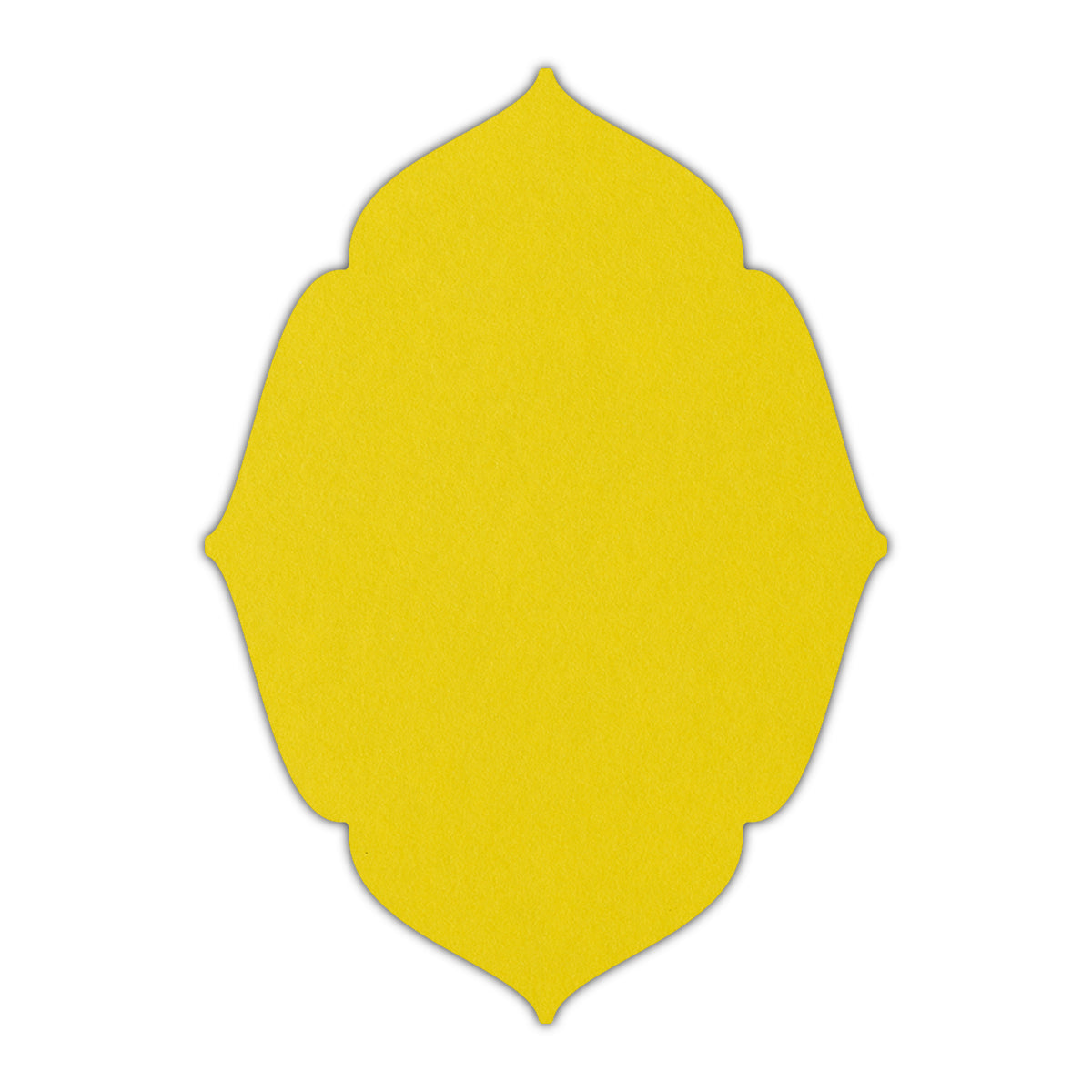 CMYK Print on Factory Yellow Cardstock | Shape P16 | 2" x 3"
