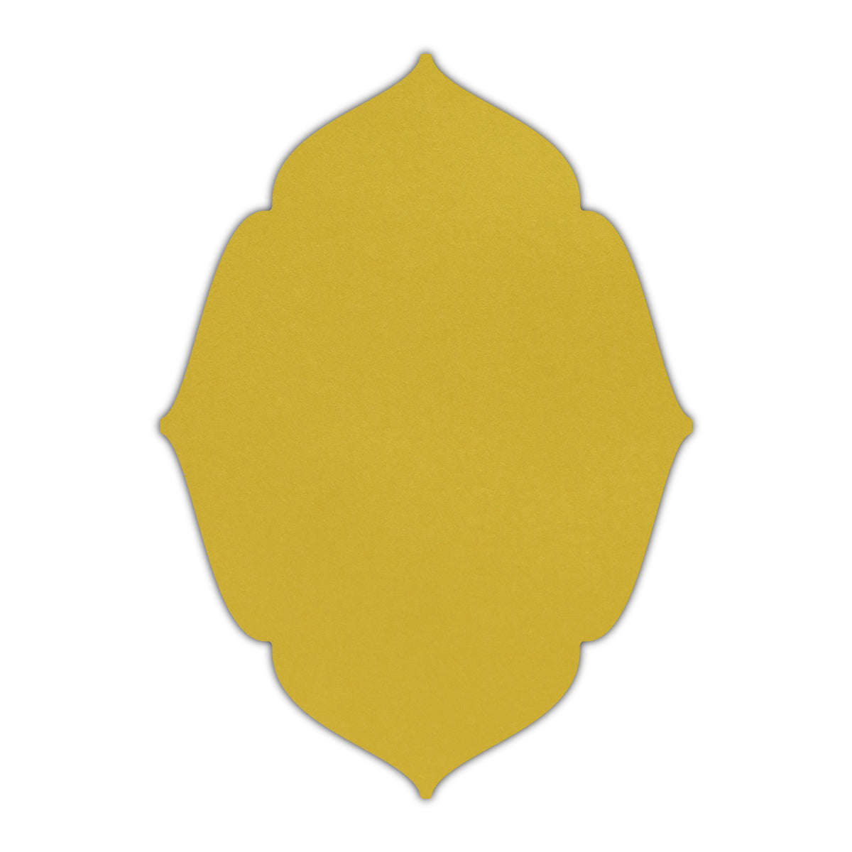 CMYK Print on Shimmer Fine Gold Cardstock | Shape P16 | 5" x 7"