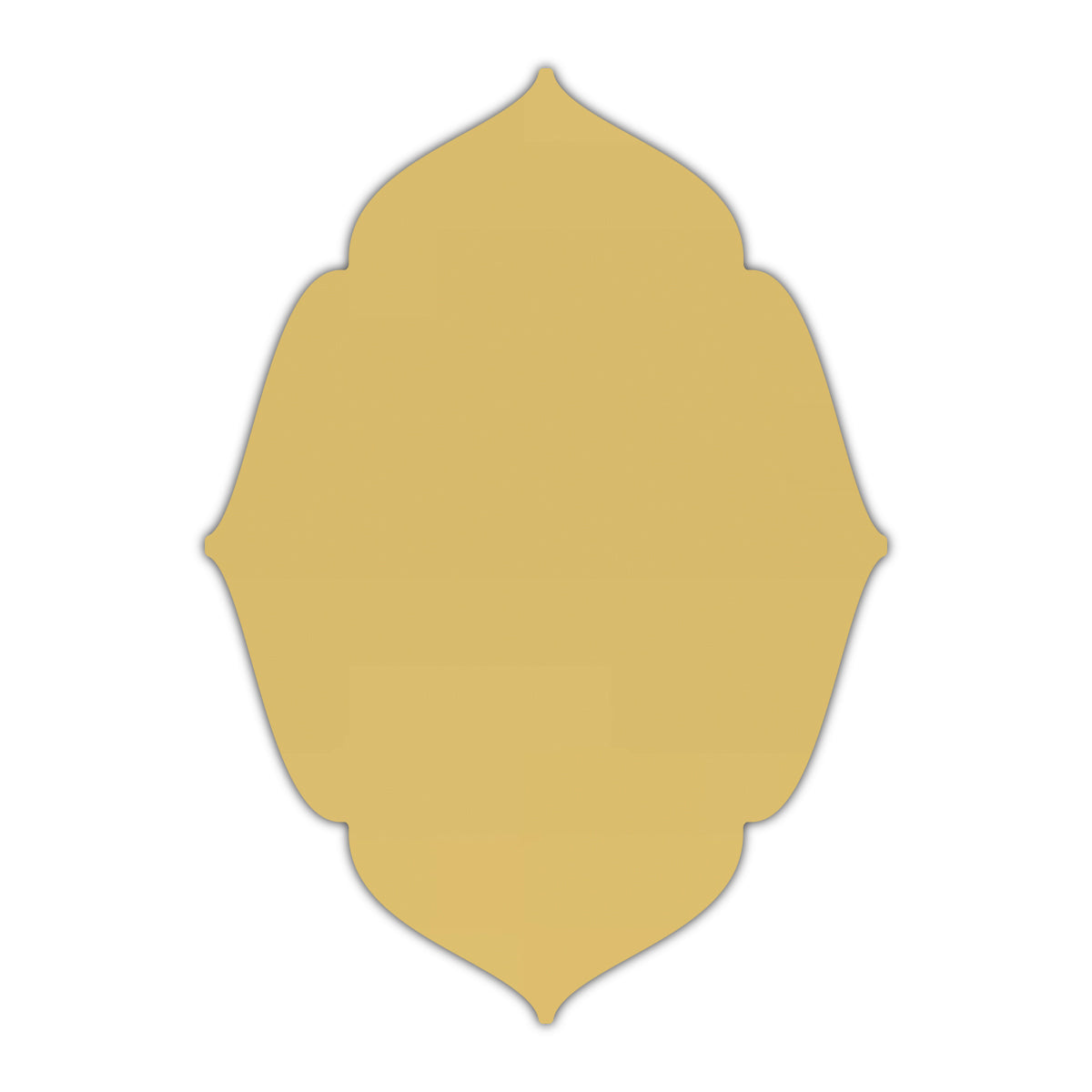 CMYK Print on Shimmer Gold Cardstock | Shape P16 | 8.5" x 11"