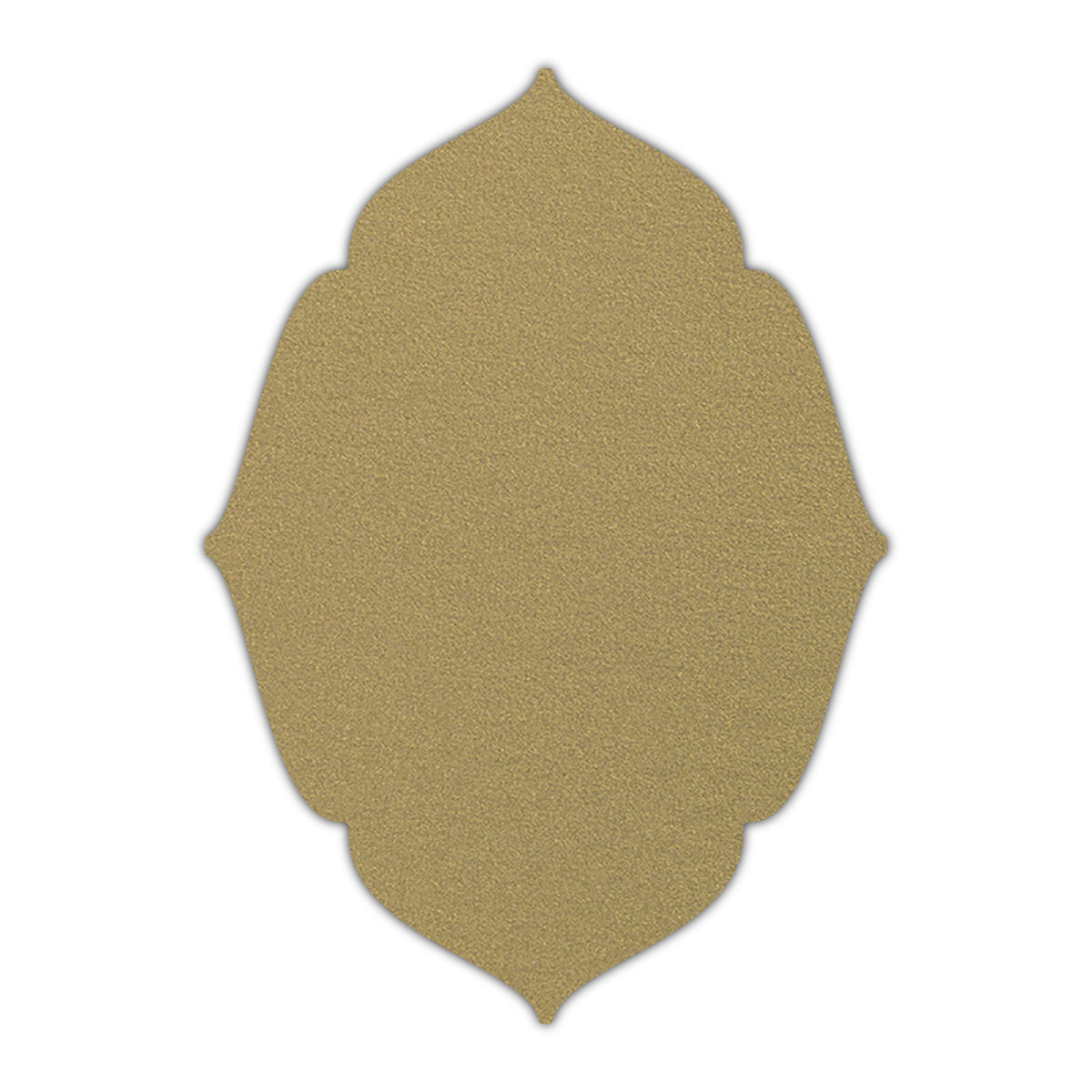 CMYK Print on Shimmer Gold Leaf Cardstock | Shape P16 | 2" x 3"