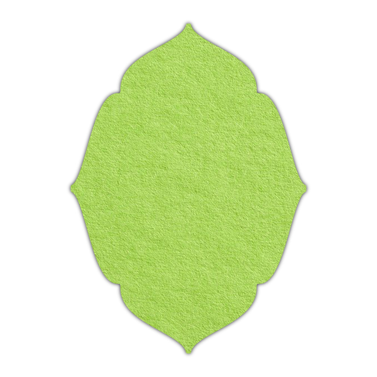 CMYK Print on Leaf Green Cardstock | Shape P16 | 11" x 14"