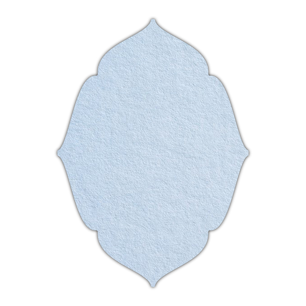 CMYK Print on Light Sky Blue Cardstock | Shape P16 | 4.25" x 5.5"